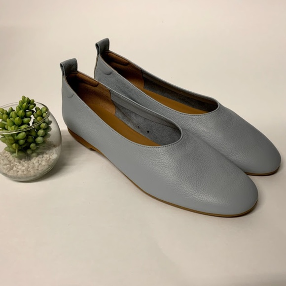 Everlane Shoes - NWOT Everlane Day Glove Light Blue Leather Flats